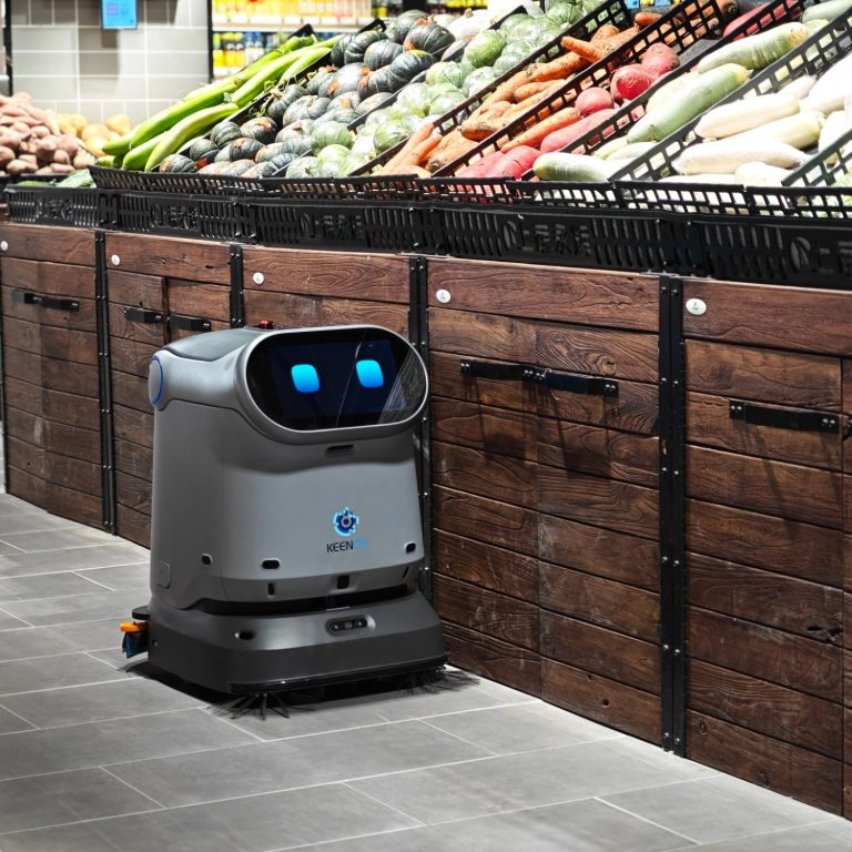 KENON KLEENBOT C40 KEENON KLEENBOT Reinigungsroboter im Supermarkt